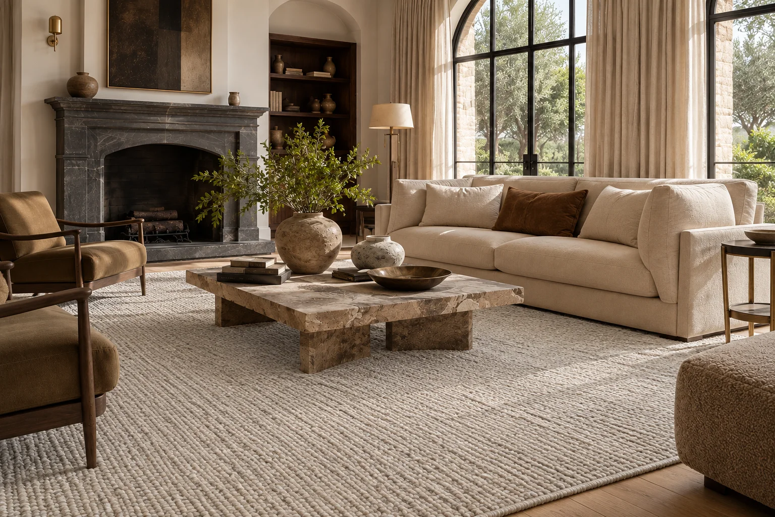 Tapete da Collezione Mondo em ambiente contemporâneo